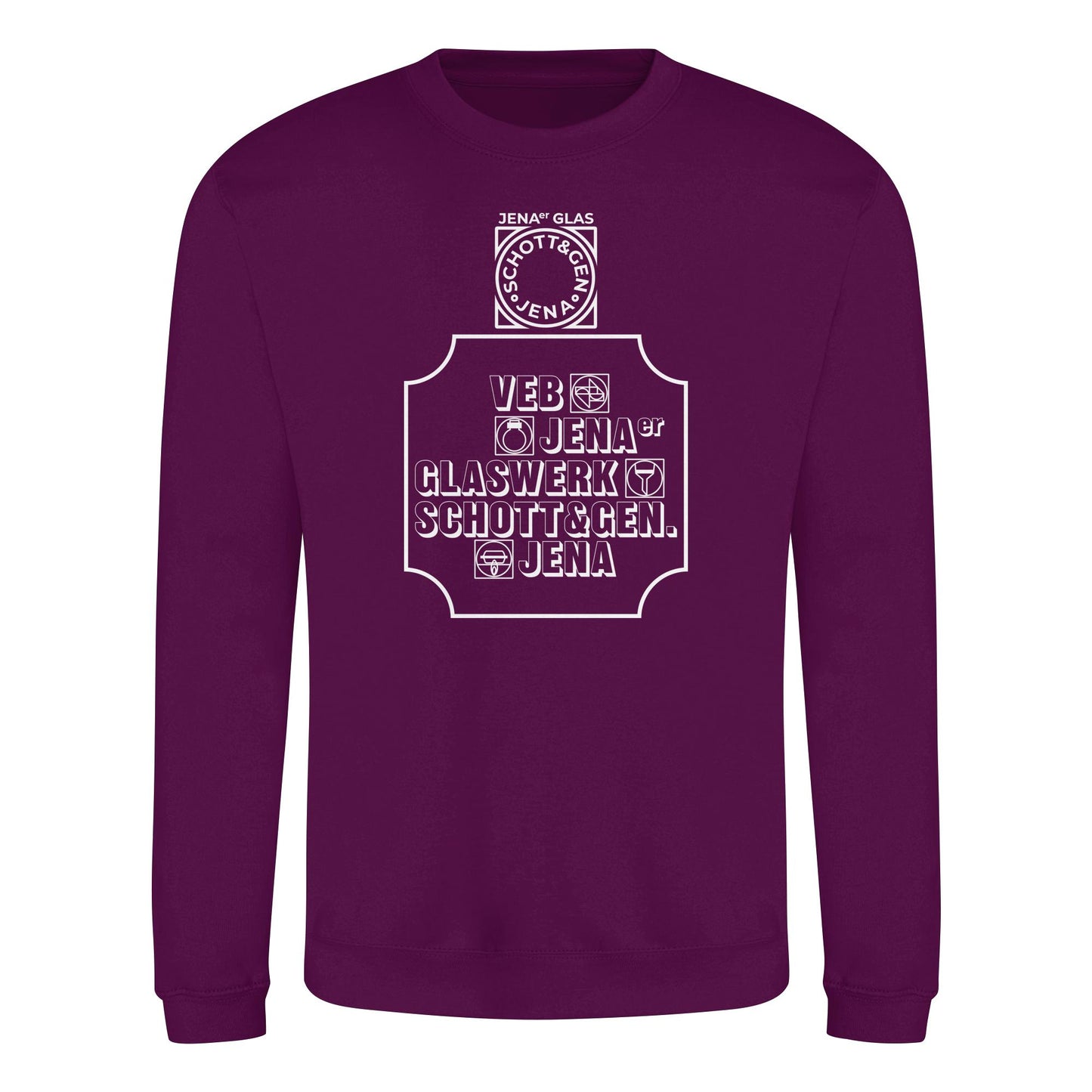 DDR Ostalgie Pullover Unisex • VEB JENAER GLASWERK