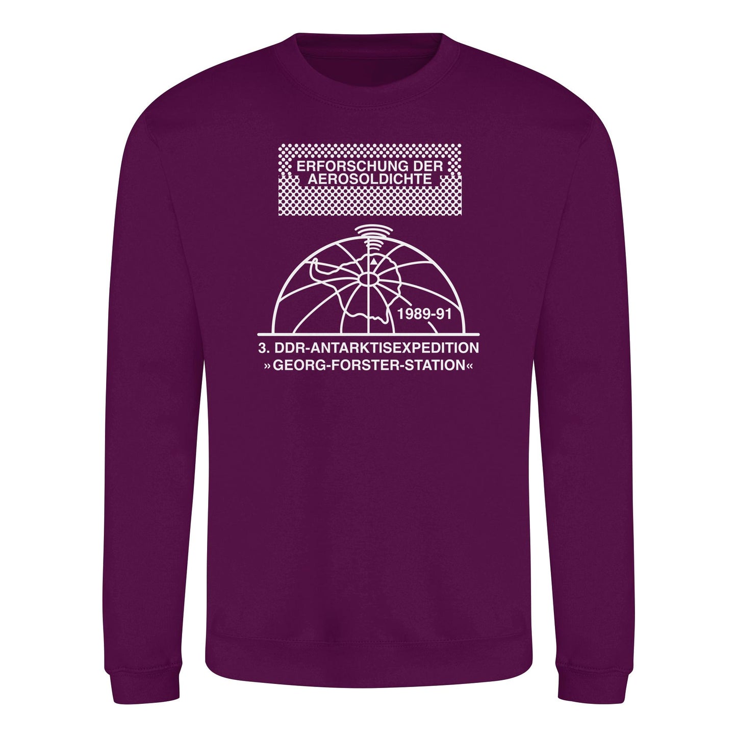 DDR Ostalgie Pullover Unisex • ANTARKTISEXPEDITION, ERFORSCHUNG DER AEROSOLDICHTE