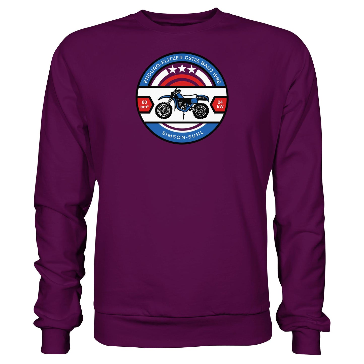 DDR Ostalgie Pullover Unisex • SIMSON ENDURO GS125 - ORIGINAL BIERDECKEL