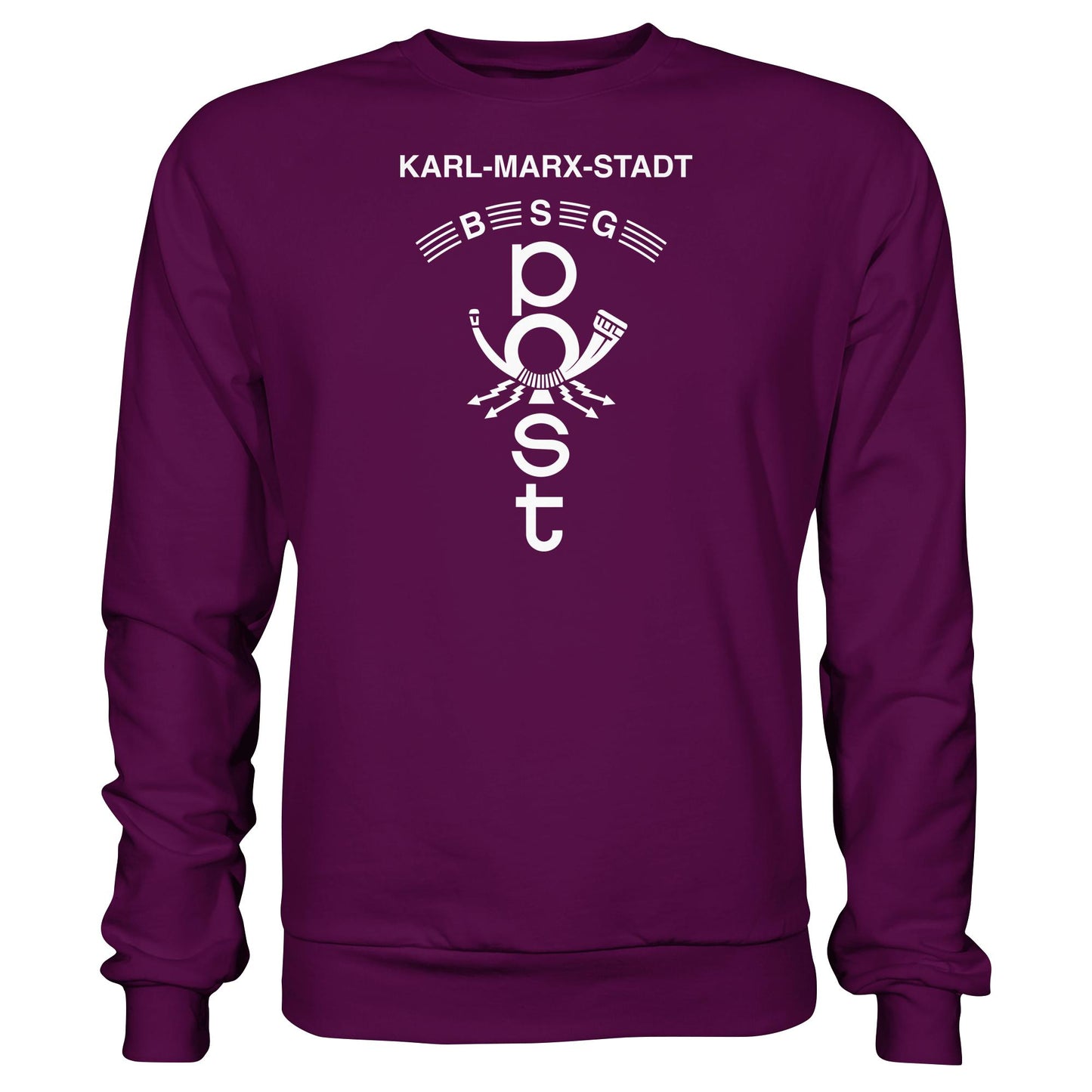 DDR Ostalgie Pullover Unisex • BSG POST KARL-MARX-STADT (ORIGINAL WIMPEL)
