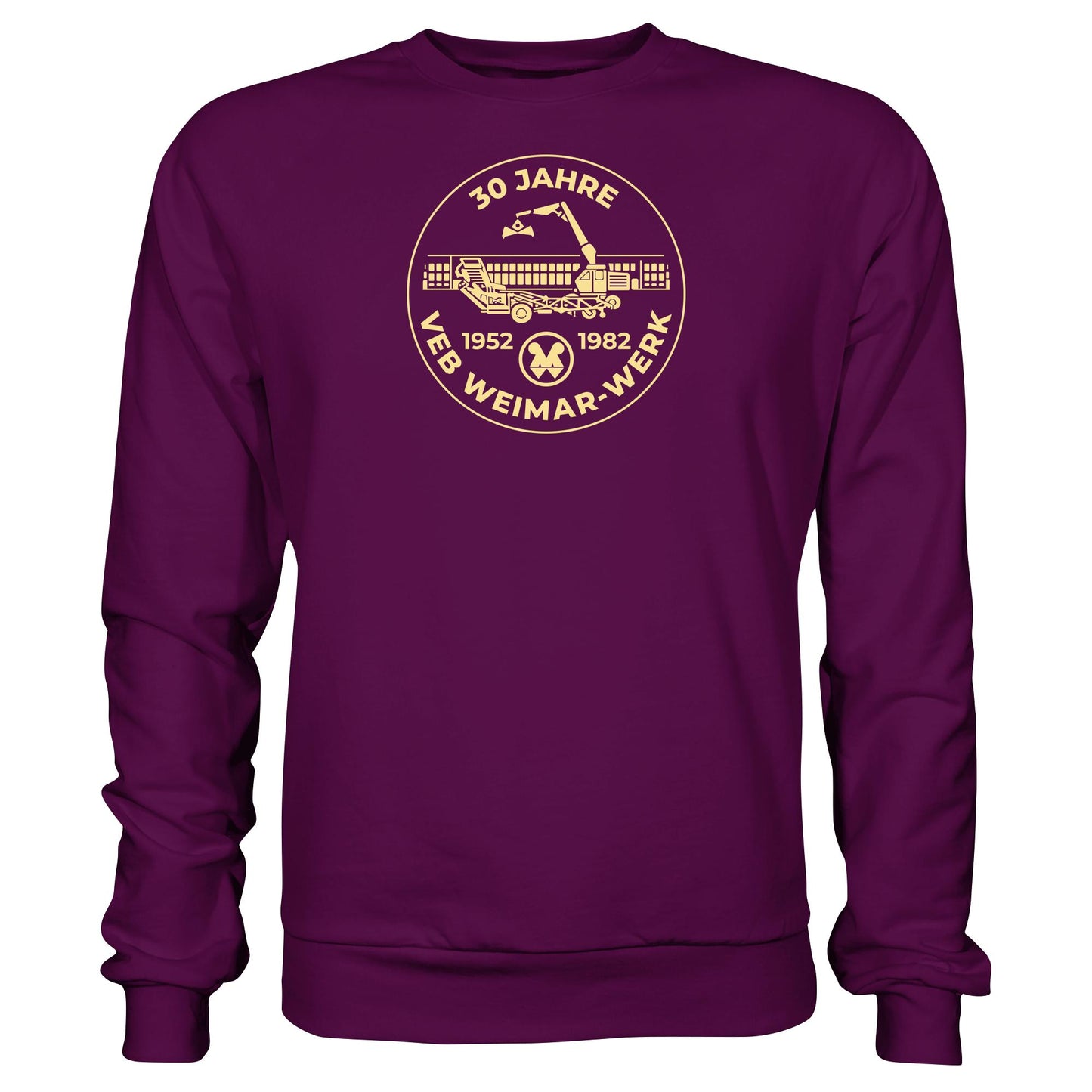 DDR Ostalgie Pullover Unisex • 30 JAHRE VEB WEIMAR-WERK