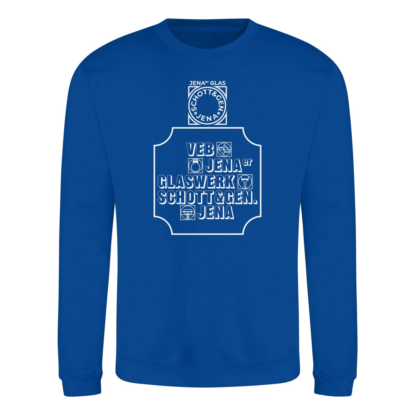 DDR Ostalgie Pullover Unisex • VEB JENAER GLASWERK