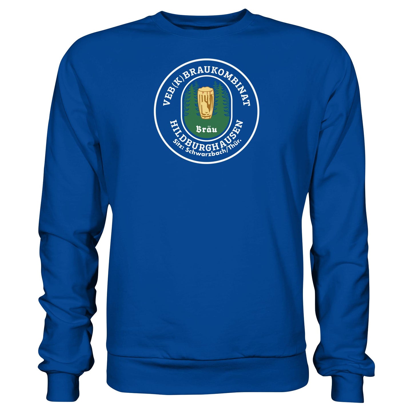 DDR Ostalgie Pullover Unisex • VEB BRAUKOMBINAT HILDBURGHAUSEN BIER