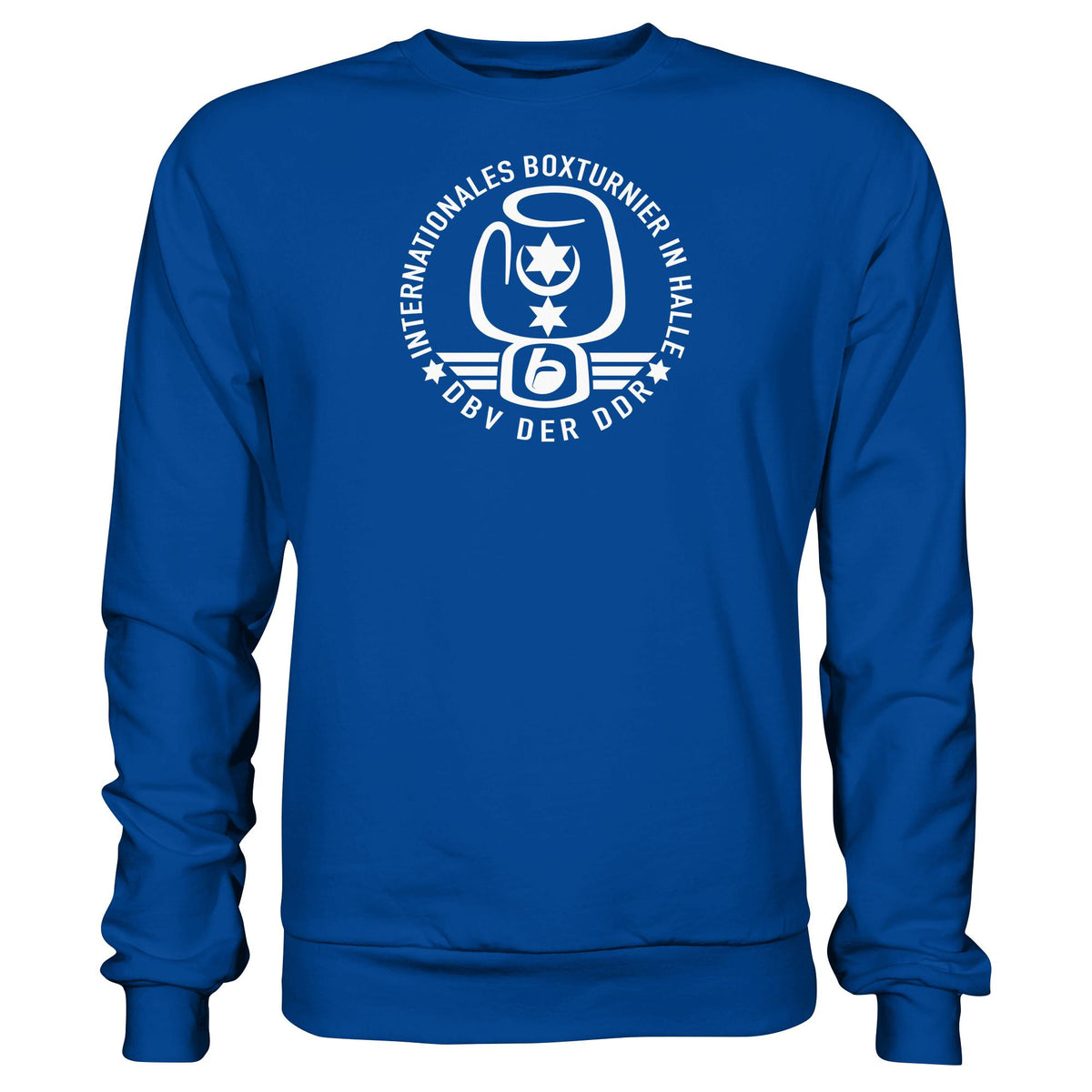 DDR Ostalgie Pullover Unisex • INTERNATIONALES BOXTURNIER HALLE - DBV DER DDR