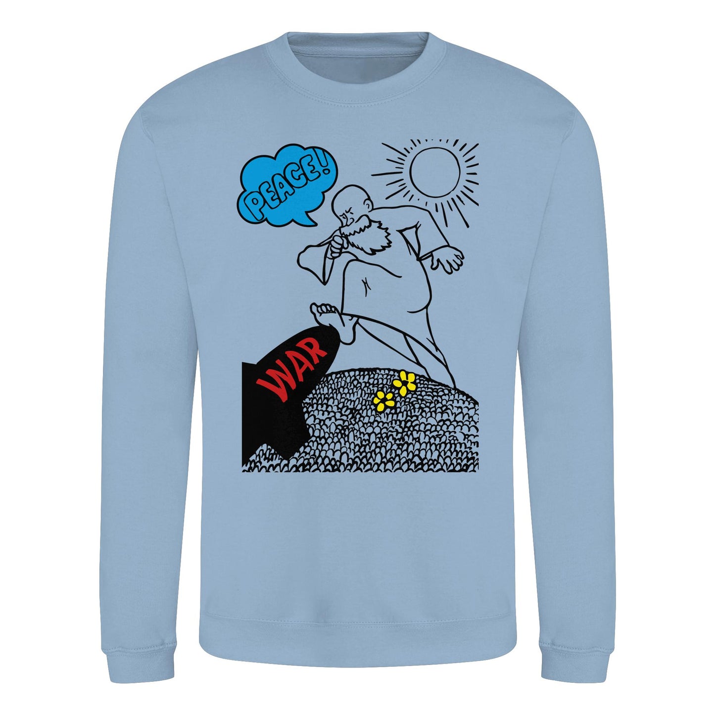 DDR Ostalgie Pullover Unisex • PEACE & WAR (ORIGINAL DDR-PLAKAT)