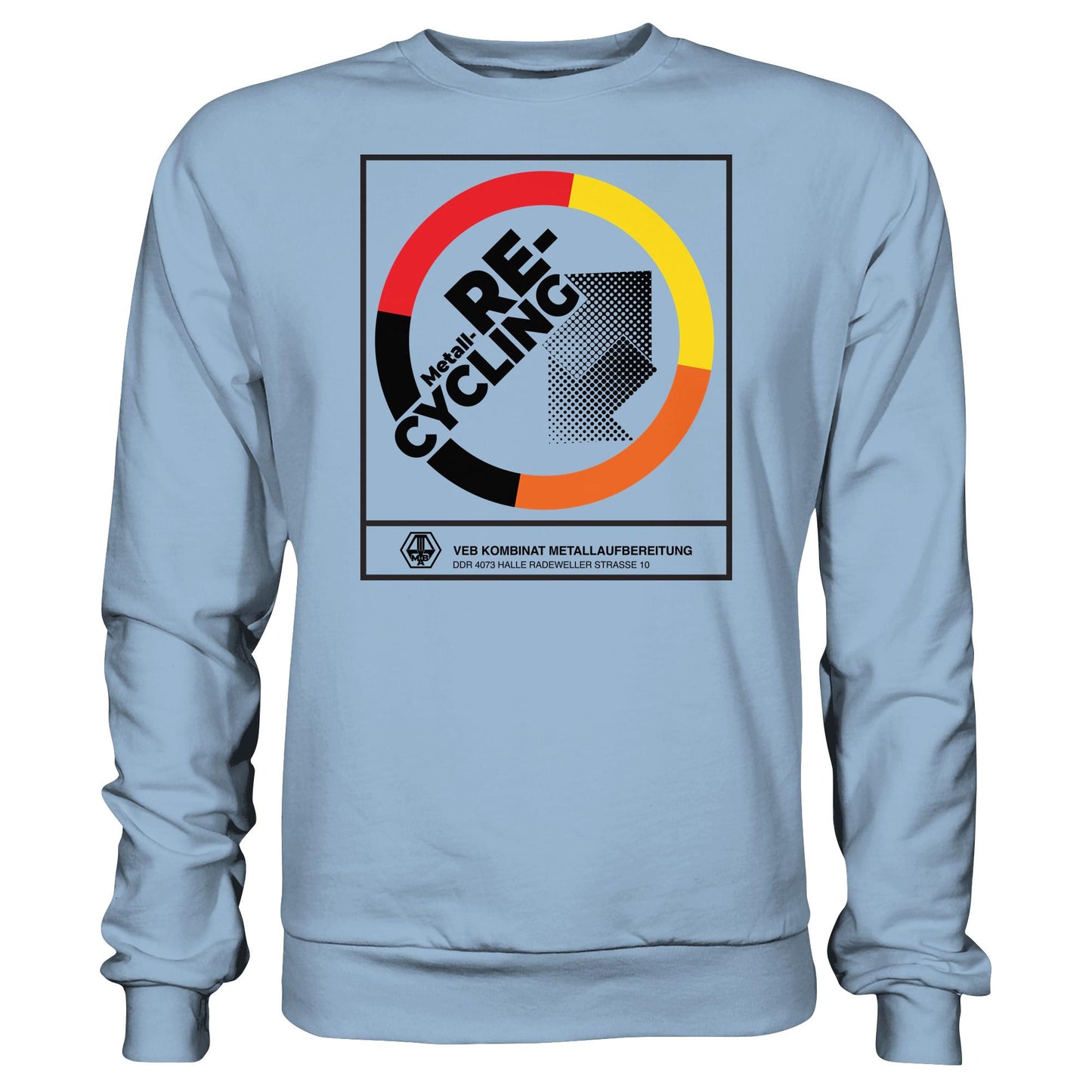 DDR Ostalgie Pullover Unisex • VEB KOMBINAT METALLAUFBEREITUNG HALLE