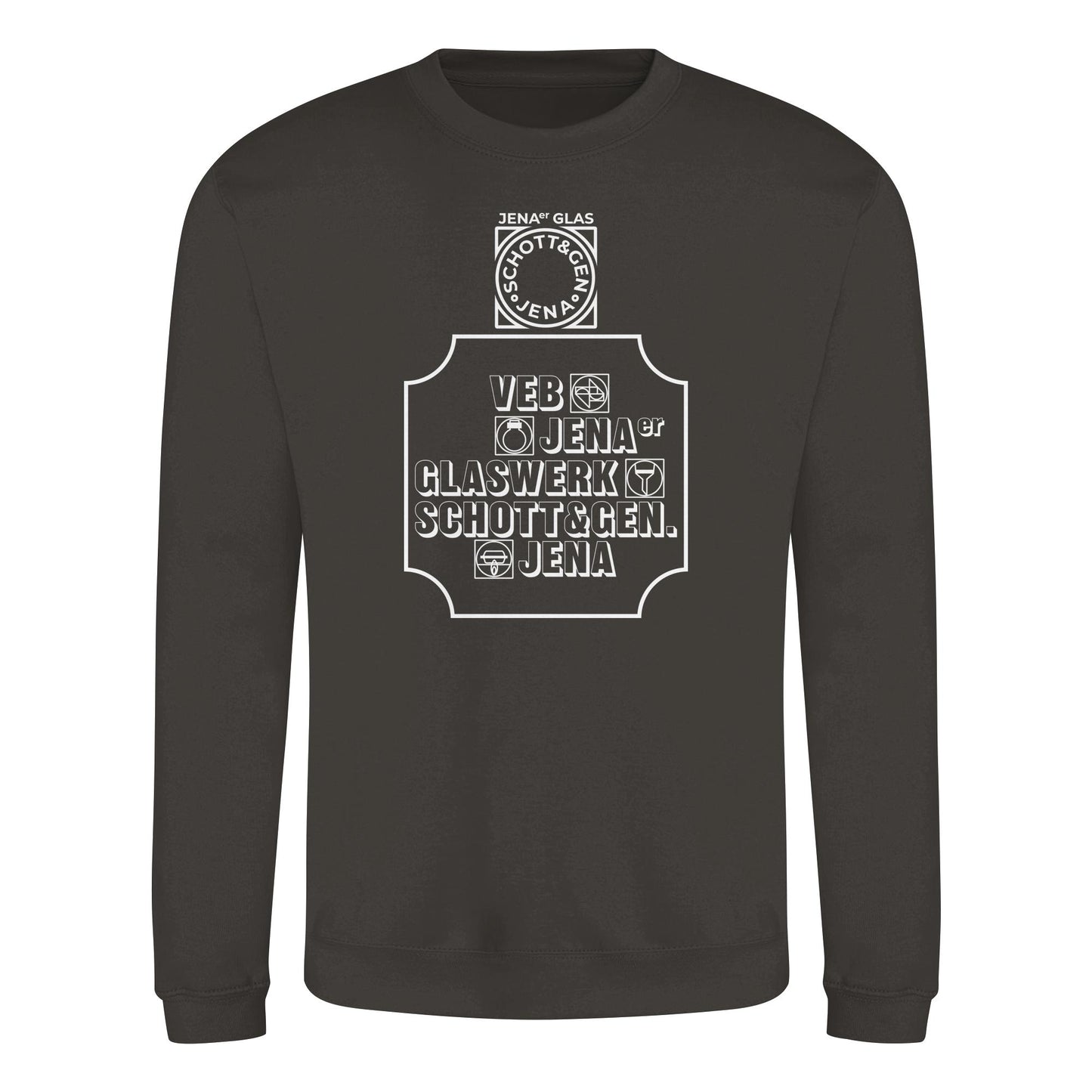 DDR Ostalgie Pullover Unisex • VEB JENAER GLASWERK