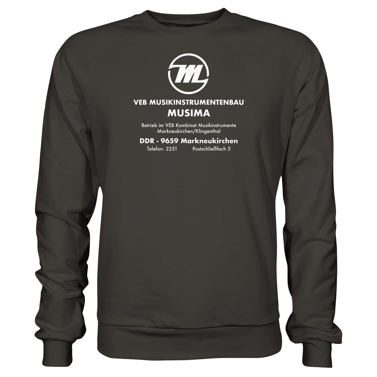 MUSIMA - VEB MUSIKINSTRUMENTENBAU KLINGENTHAL | DDR Ostalgie Pullover Unisex