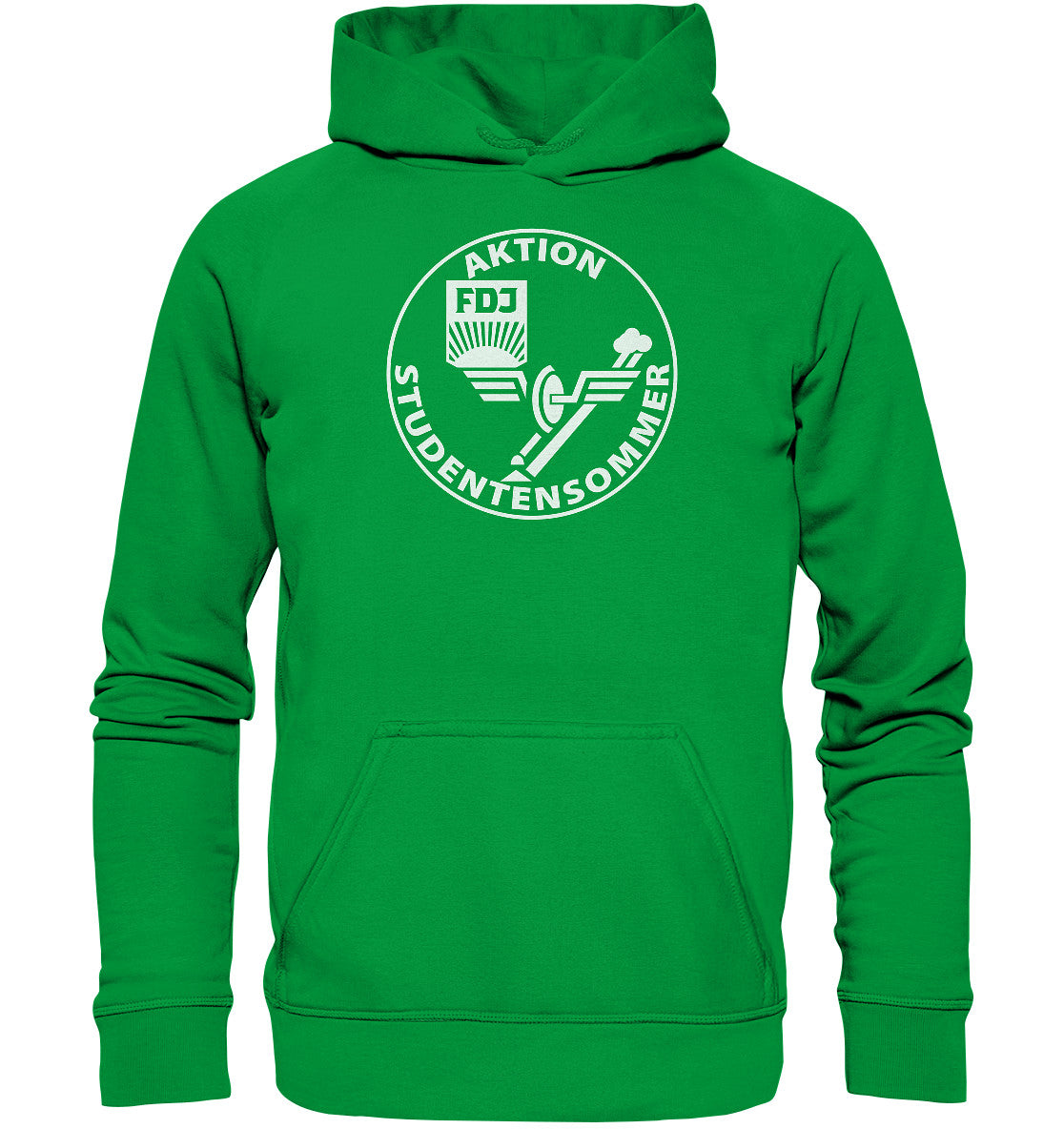 DDR Ostalgie Kapuze / Hoodie Unisex • FDJ AKTION STUDENTENSOMMER