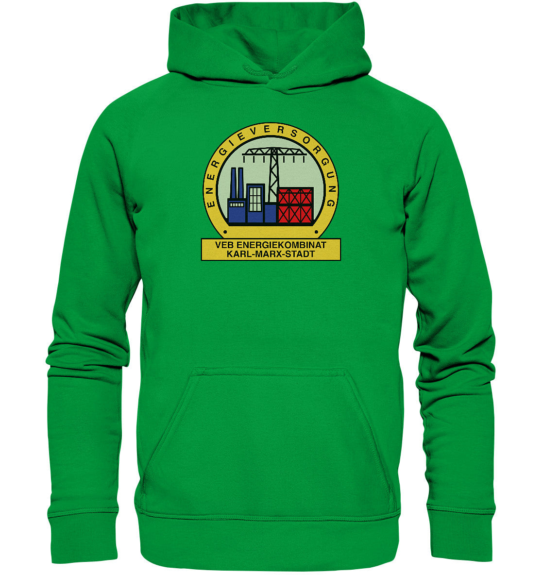 DDR Ostalgie Kapuze / Hoodie Unisex • VEB ENERGIEKOMBINAT KARL-MARX-STADT