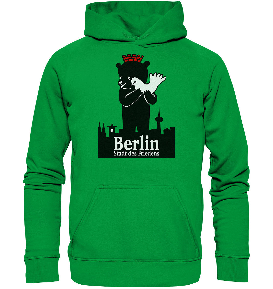 DDR Ostalgie Kapuze / Hoodie Unisex • BERLIN - STADT DES FRIEDENS - PLAKAT 1984