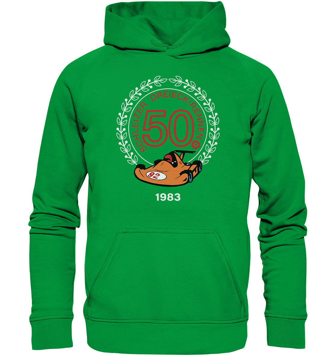 DDR Ostalgie Kapuze / Hoodie Unisex • 50. SCHLEIZER DREIECK-RENNEN 1983