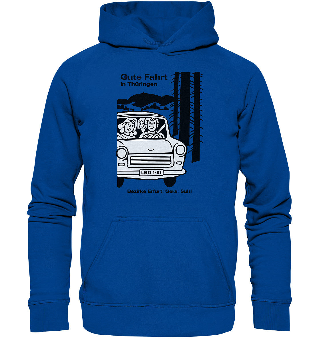 DDR Ostalgie Kapuze / Hoodie Unisex • GUTE FAHRT IN THÜRINGEN