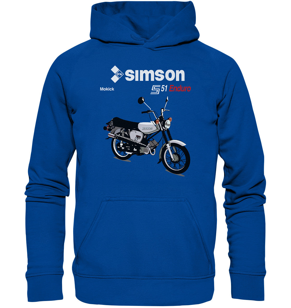 DDR Ostalgie Kapuze / Hoodie Unisex • SIMSON ENDURO - ORIGINAL PROSPEKT