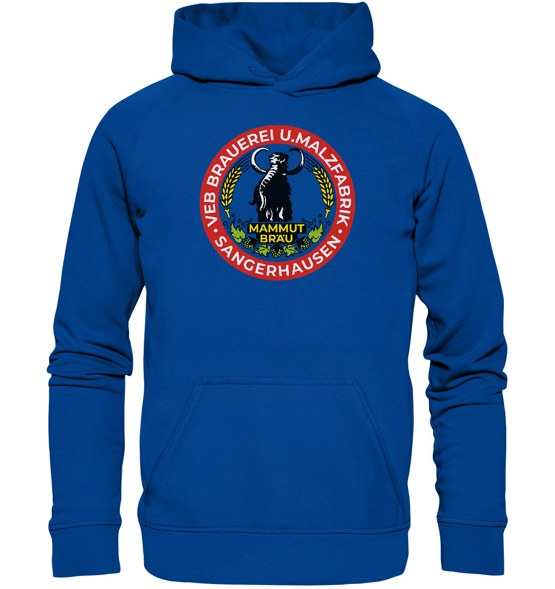 DDR Ostalgie Kapuze / Hoodie Unisex • VEB BRAUEREI SANGERHAUSEN - MAMMUT BRÄU