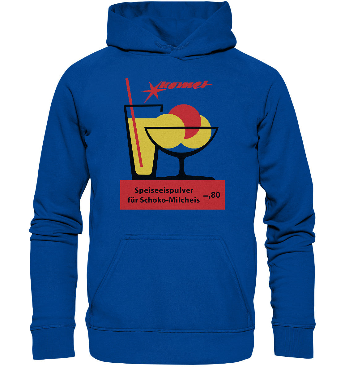 DDR Ostalgie Kapuze / Hoodie Unisex • KOMET SPEISEEISPULVER