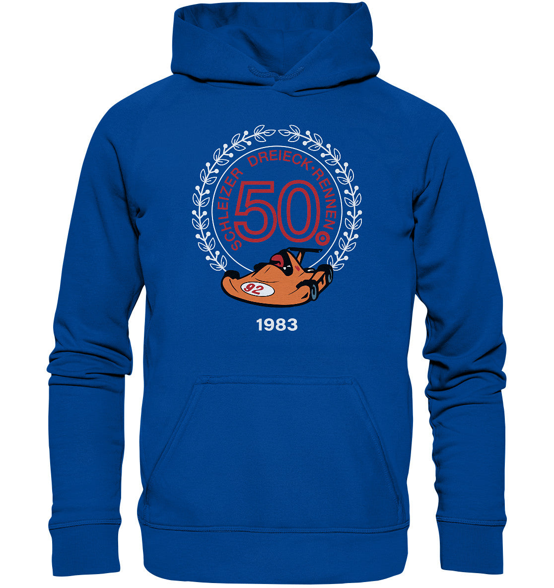 DDR Ostalgie Kapuze / Hoodie Unisex • 50. SCHLEIZER DREIECK-RENNEN 1983