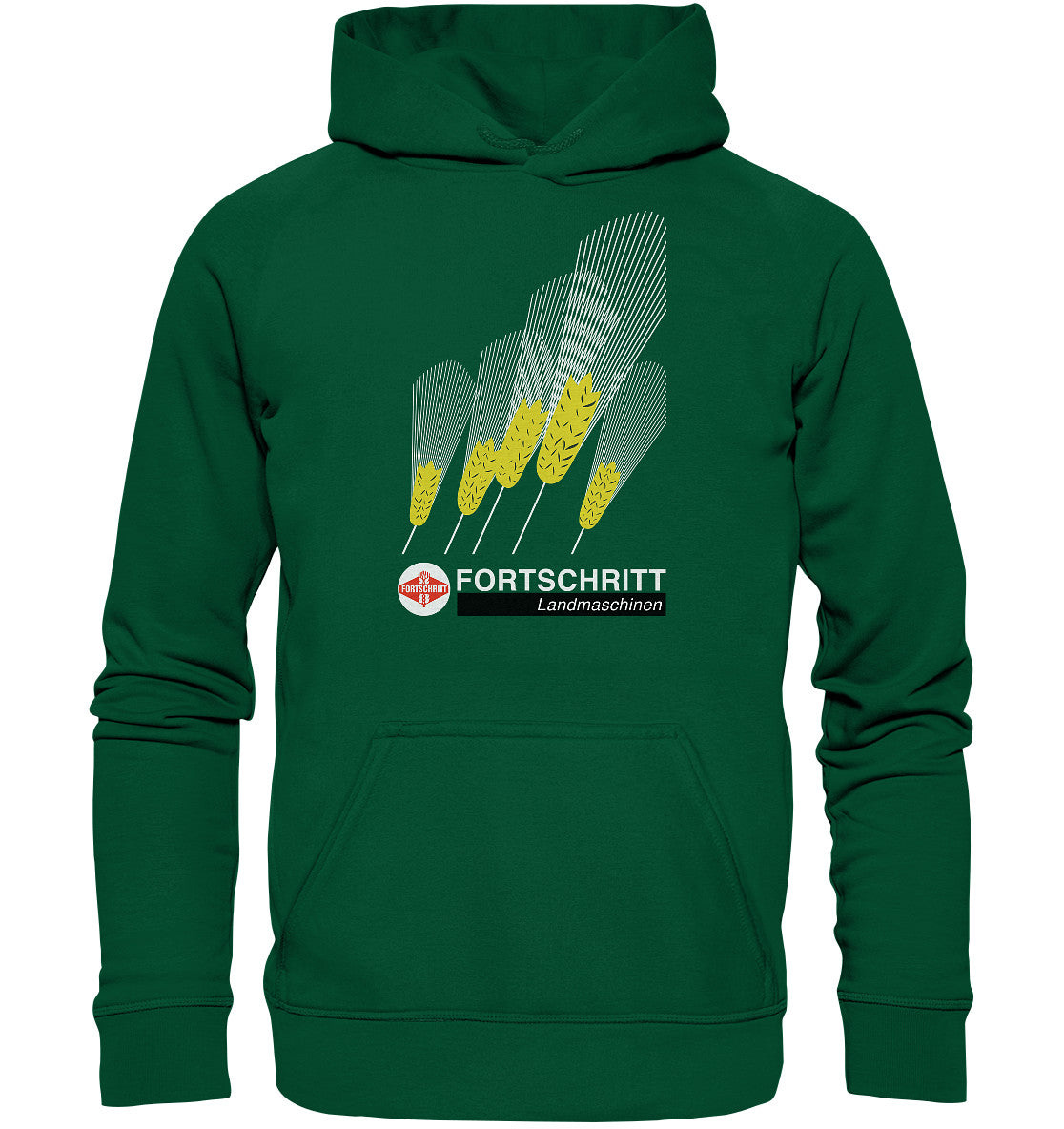 DDR Ostalgie Kapuze / Hoodie Unisex • FORTSCHRITT LANDMASCHINEN - PLAKATMOTIV