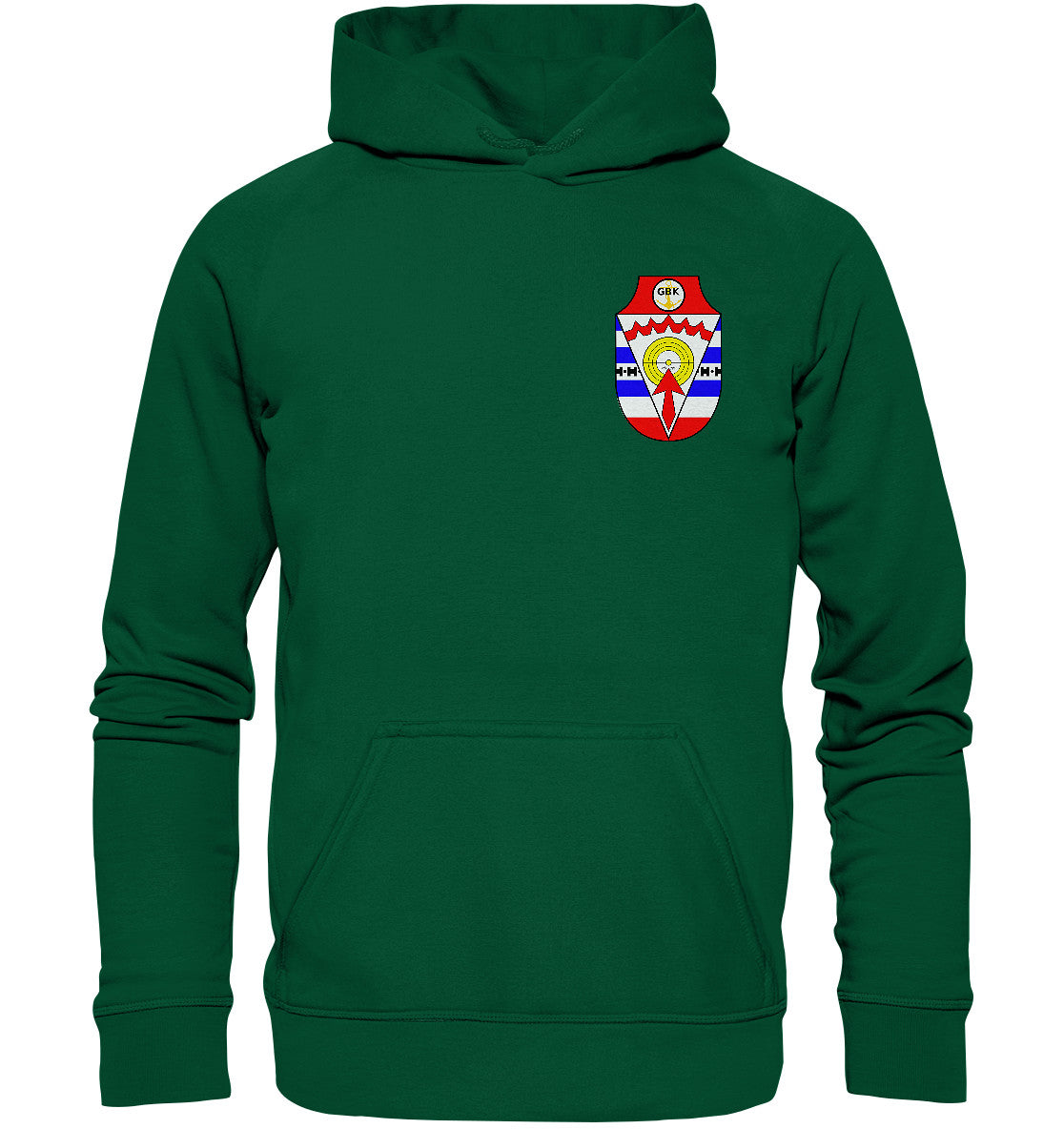 DDR Ostalgie Kapuze / Hoodie Unisex • DDR GRENZBRIGADE KÜSTE BRUST BADGE