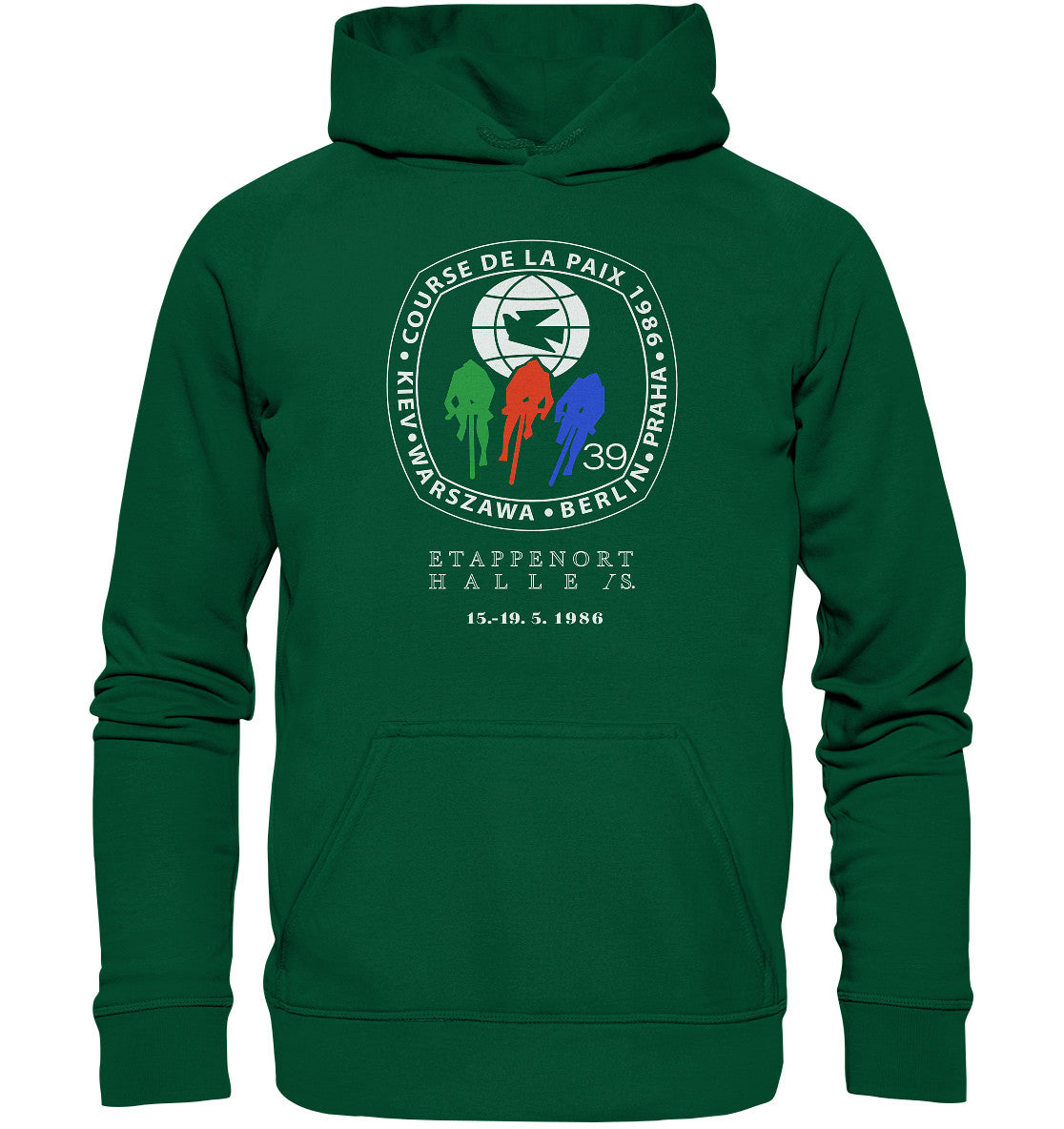 DDR Ostalgie Kapuze / Hoodie Unisex • 39. FRIEDENSFAHRT - 1986