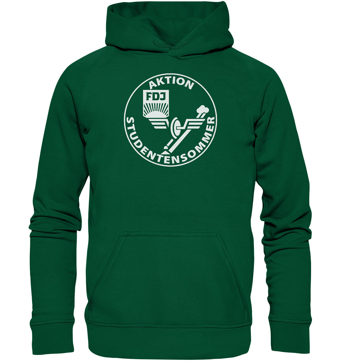 DDR Ostalgie Kapuze / Hoodie Unisex • FDJ AKTION STUDENTENSOMMER