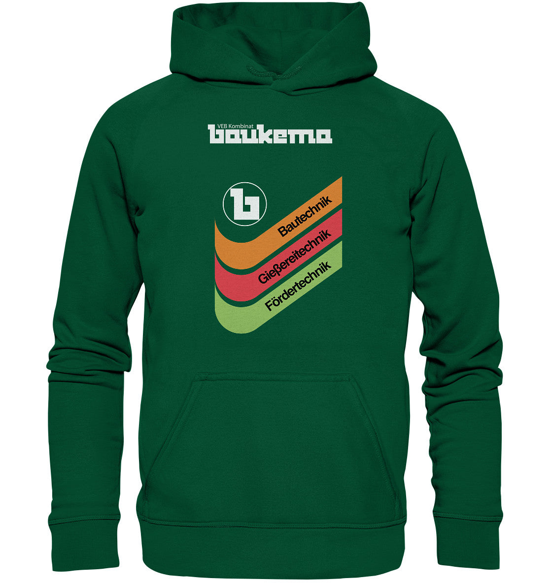 DDR Ostalgie Kapuze / Hoodie Unisex • VEB KOMBINAT BAUKEMA