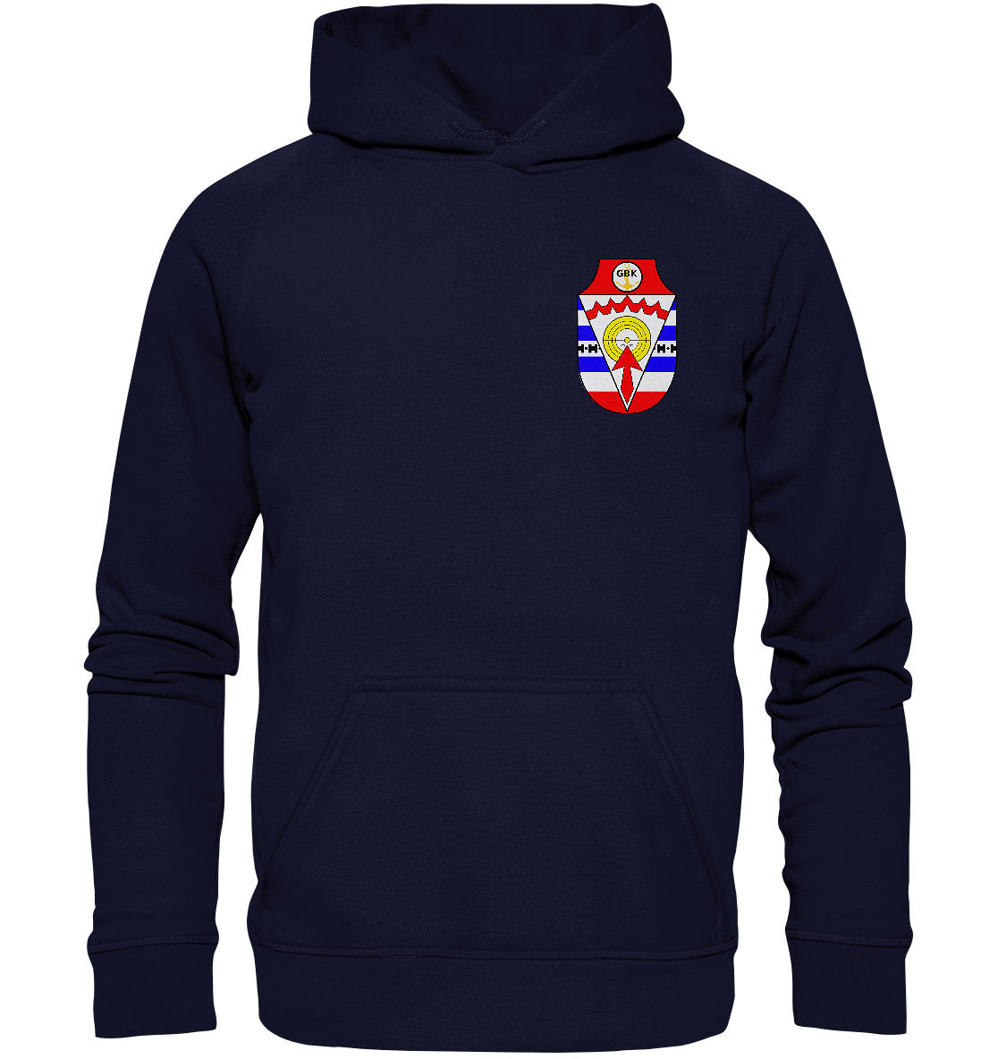 DDR Ostalgie Kapuze / Hoodie Unisex • DDR GRENZBRIGADE KÜSTE BRUST BADGE