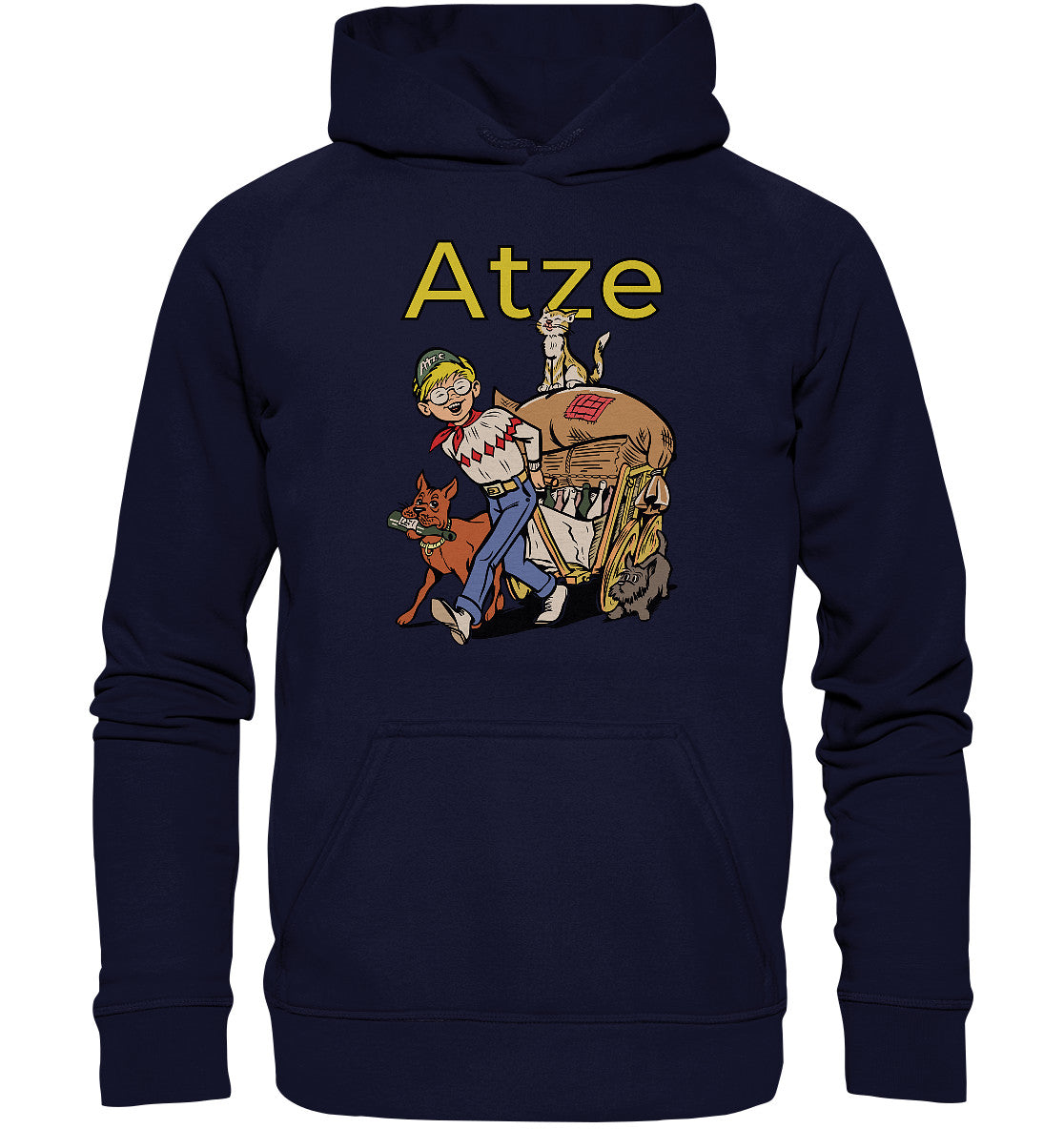 DDR Ostalgie Kapuze / Hoodie Unisex • ATZE - TITEL ALTSTOFFE