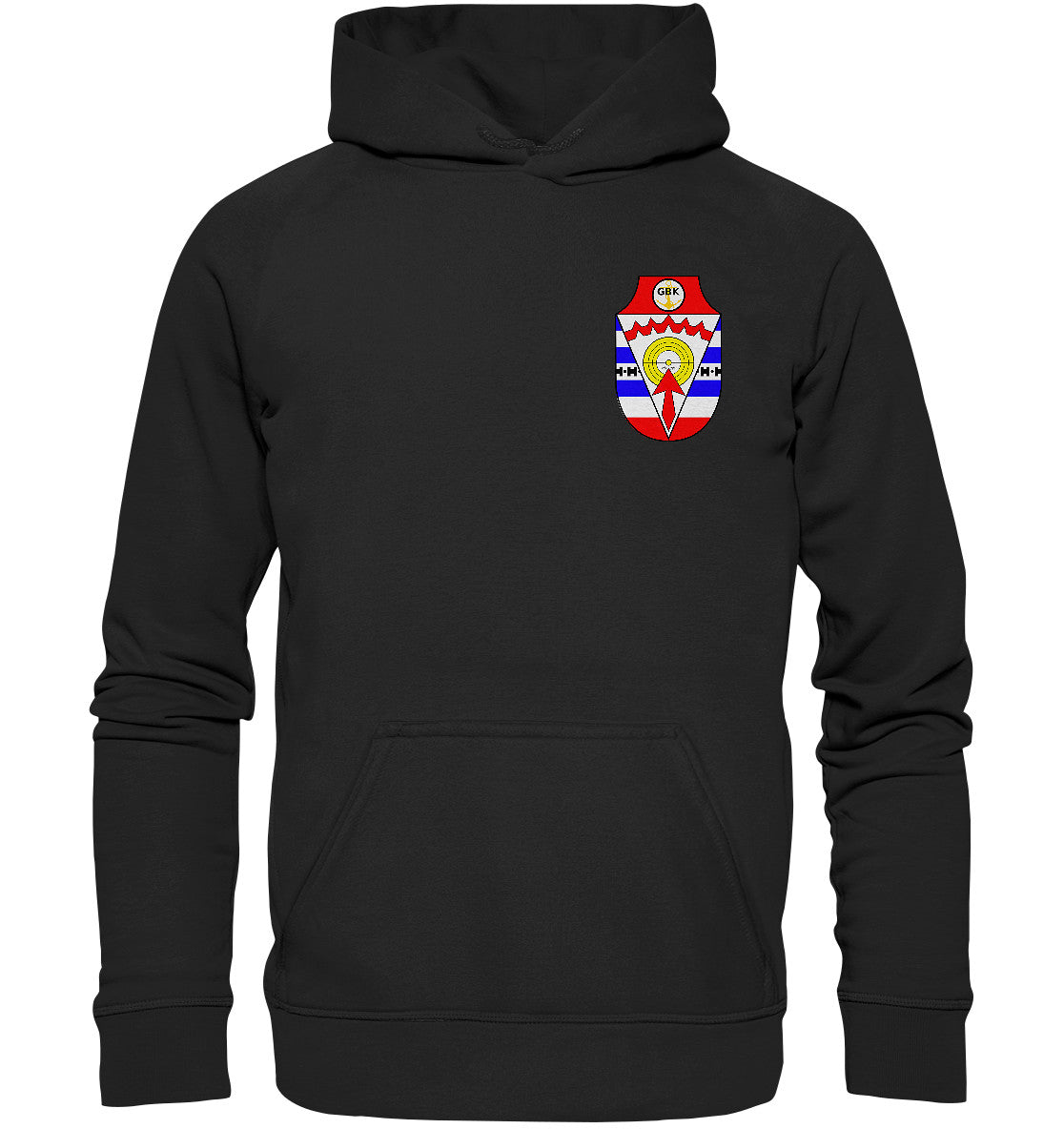 DDR Ostalgie Kapuze / Hoodie Unisex • DDR GRENZBRIGADE KÜSTE BRUST BADGE