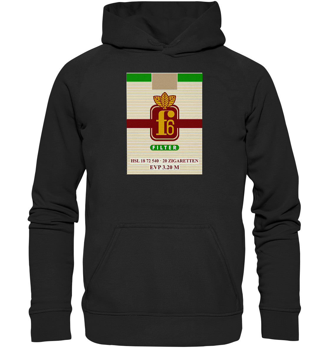 DDR Ostalgie Kapuze / Hoodie Unisex • F6 FILTER ZIGARETTEN