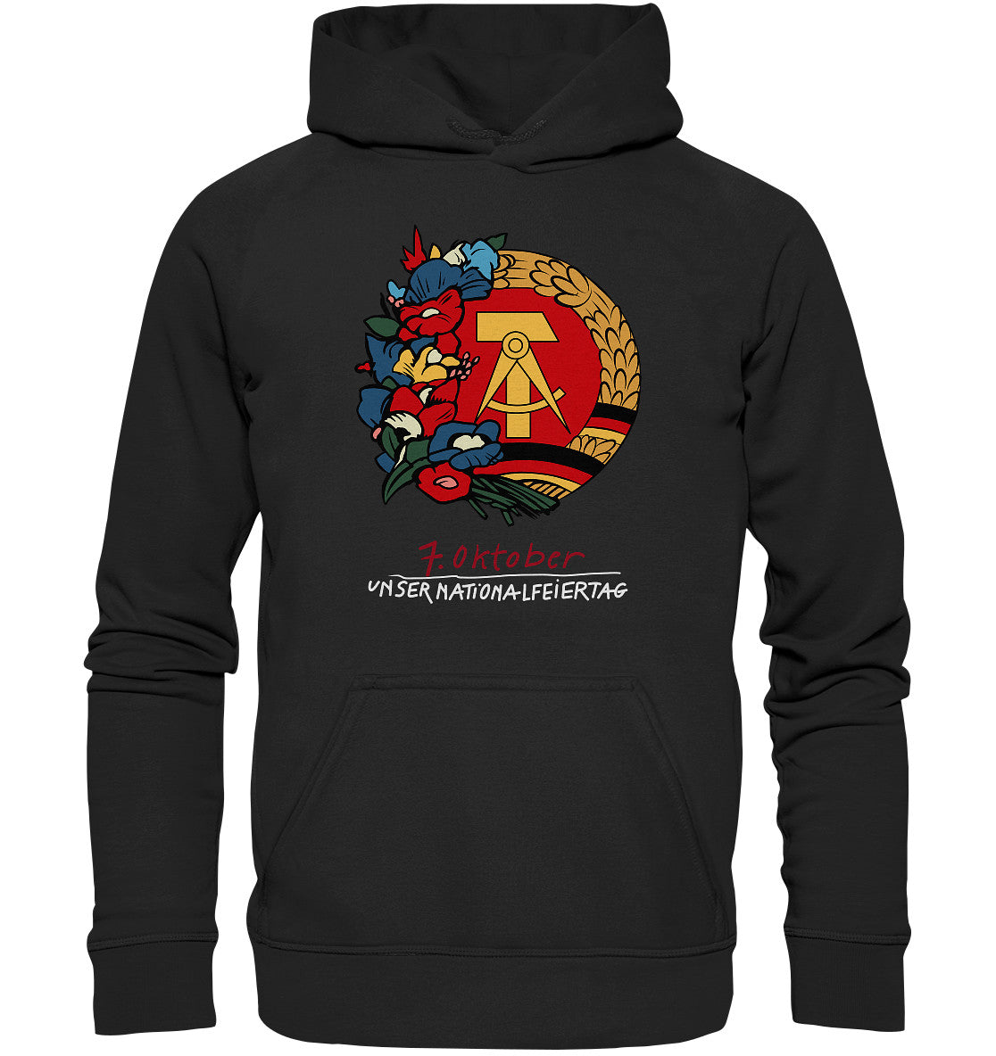 DDR Ostalgie Kapuze / Hoodie Unisex • 7. OKTOBER - DDR-NATIONALFEIERTAG