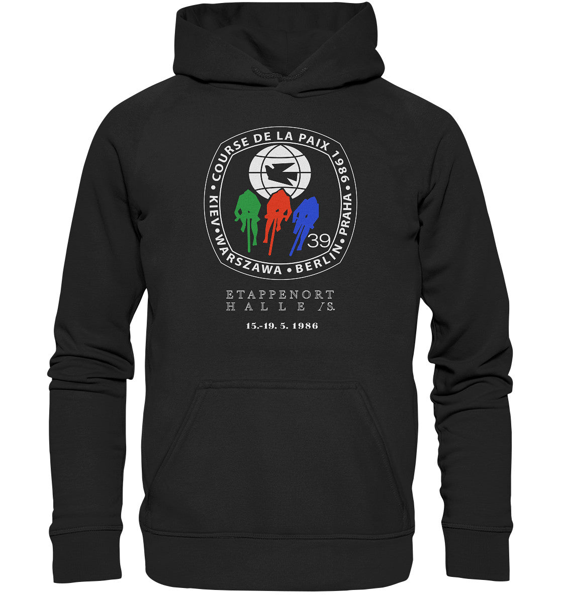 DDR Ostalgie Kapuze / Hoodie Unisex • 39. FRIEDENSFAHRT - 1986