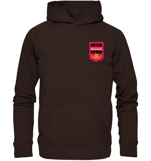 DDR Ostalgie Kapuze / Hoodie Unisex • ARMEESPORTVEREINIGUNG VORWÄRTS 1956-1986, BRUST BADGE