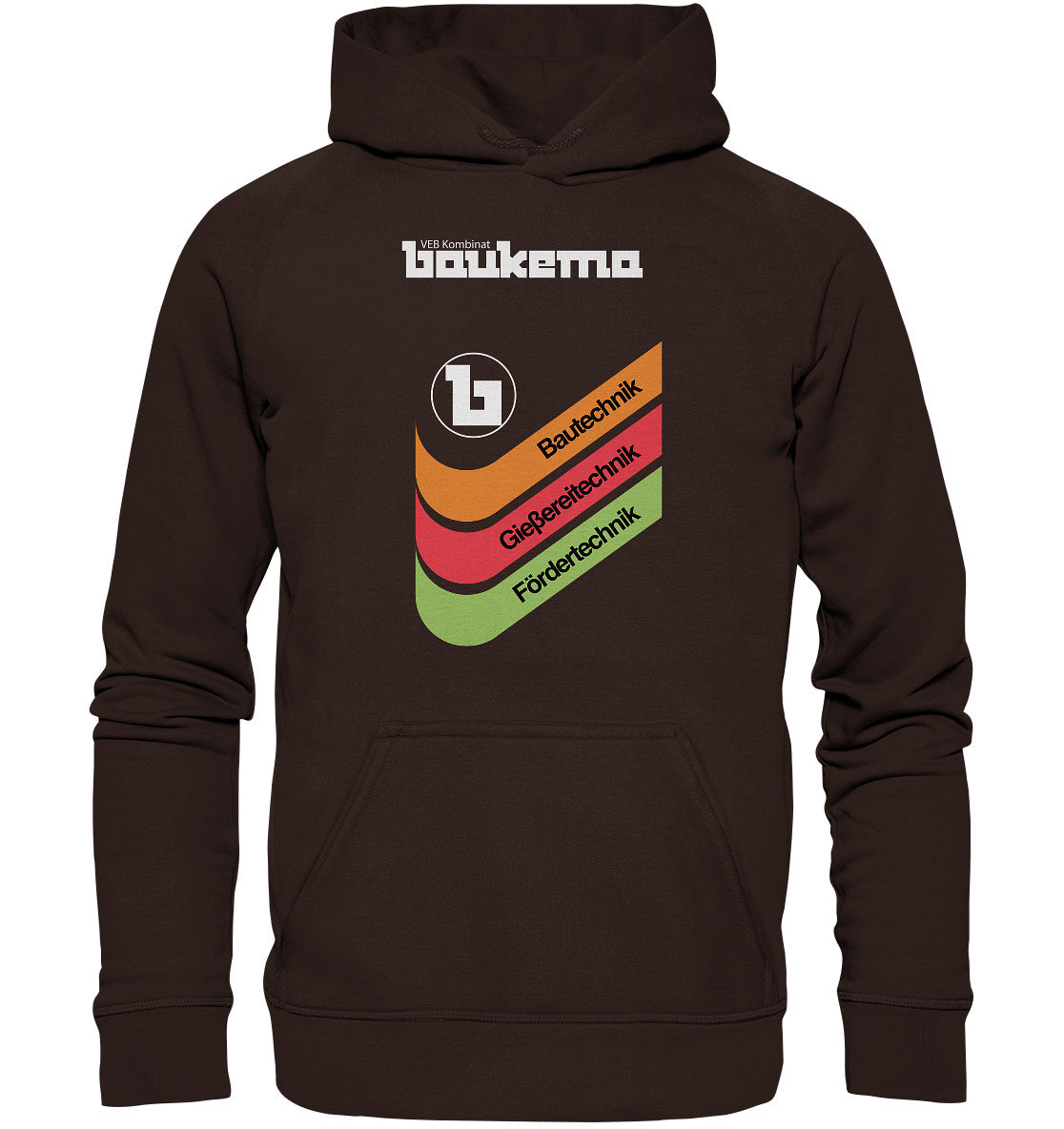 DDR Ostalgie Kapuze / Hoodie Unisex • VEB KOMBINAT BAUKEMA