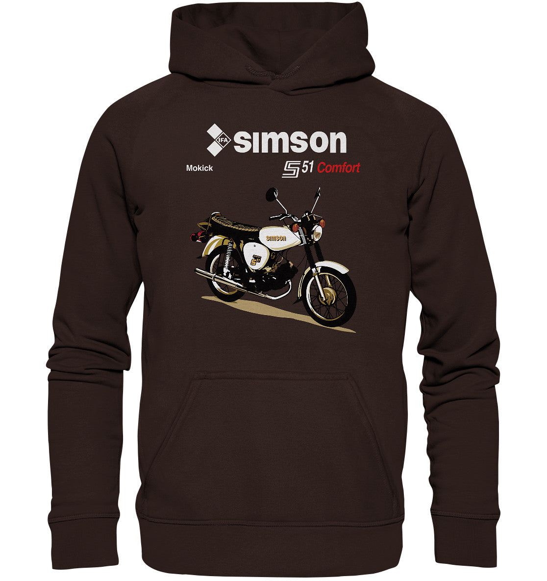 DDR Ostalgie Kapuze / Hoodie Unisex • SIMSON COMFORT - ORIGINAL PROSPEKT