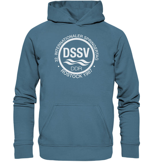 DDR Ostalgie Kapuze / Hoodie Unisex • INTERNATIONALER SPRINGERTAG - ROSTOCK 1987