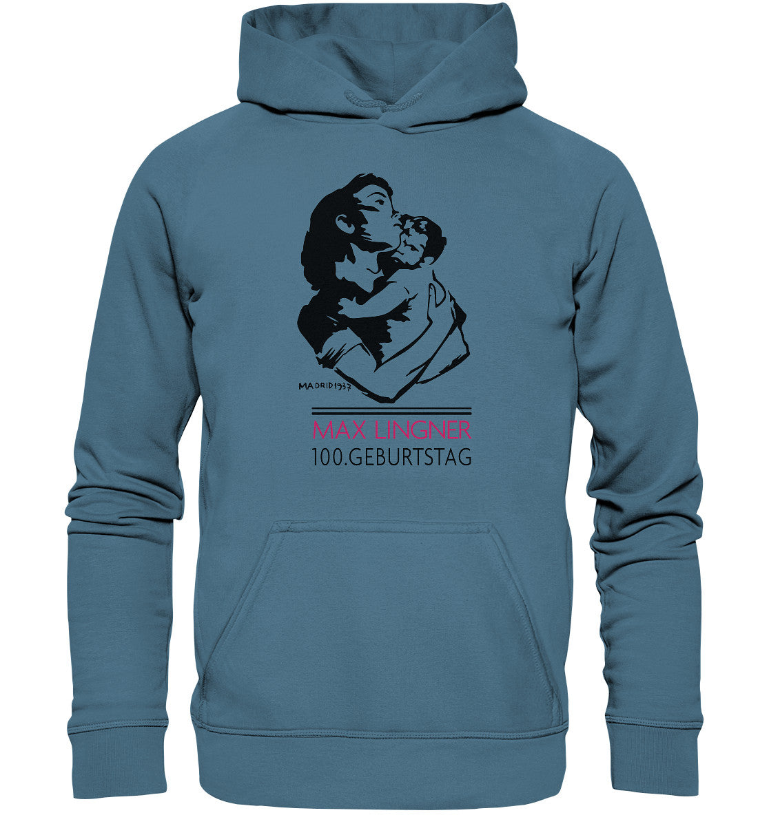 DDR Ostalgie Kapuze / Hoodie Unisex • 100. GEBURTSTAG MAX LINGNER