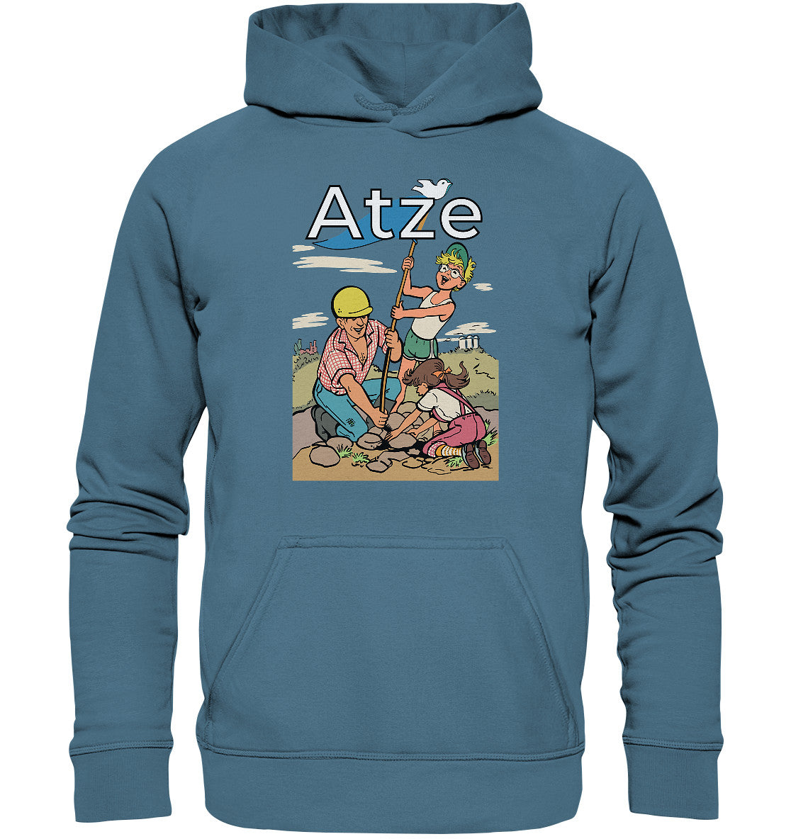 DDR Ostalgie Kapuze / Hoodie Unisex • ATZE - TITEL FRIEDENSFLAGGE