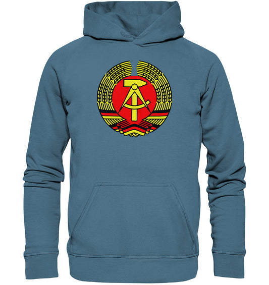 DDR Ostalgie Kapuze / Hoodie Unisex • DDR EMBLEM