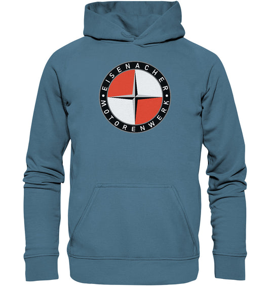 DDR Ostalgie Kapuze / Hoodie Unisex • EISENACHER MOTORENWERK 1950