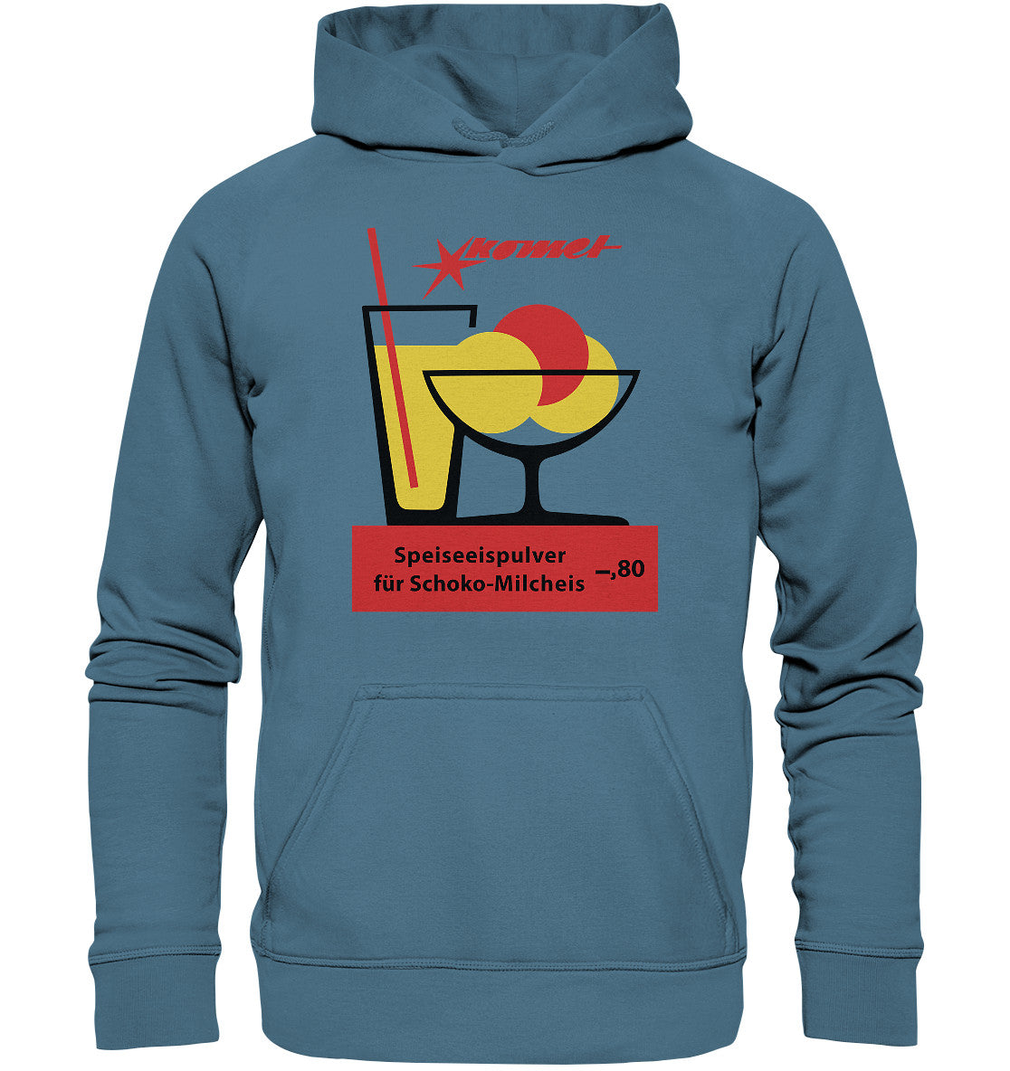 DDR Ostalgie Kapuze / Hoodie Unisex • KOMET SPEISEEISPULVER