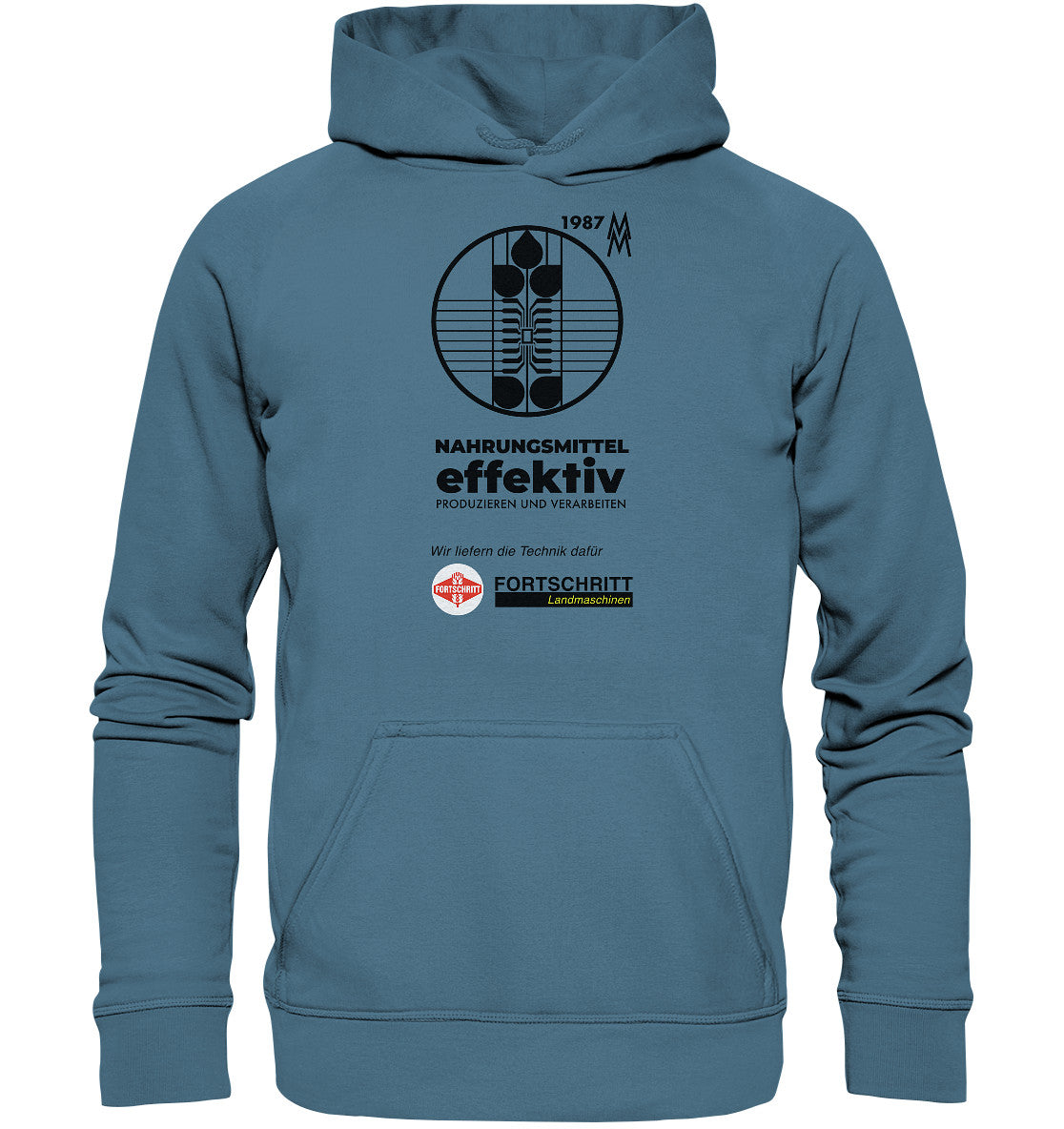 DDR Ostalgie Kapuze / Hoodie Unisex • FORTSCHRITT LANDMASCHINEN - MESSE LEIPZIG 1987