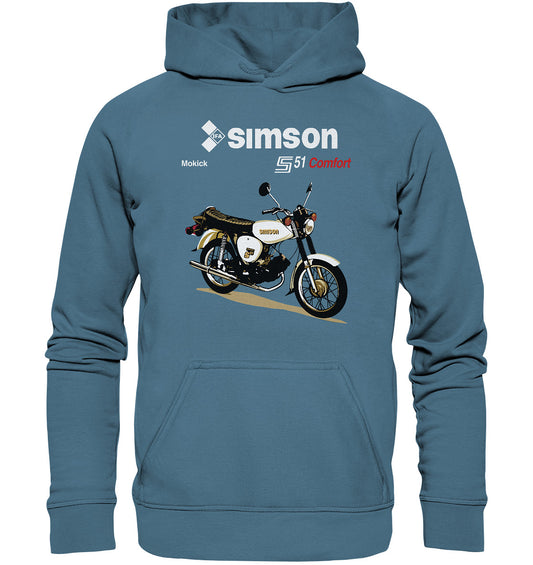 DDR Ostalgie Kapuze / Hoodie Unisex • SIMSON COMFORT - ORIGINAL PROSPEKT