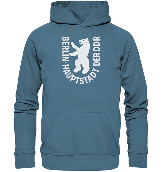 DDR Ostalgie Kapuze / Hoodie Unisex • BERLIN - HAUPTSTADT DER DDR