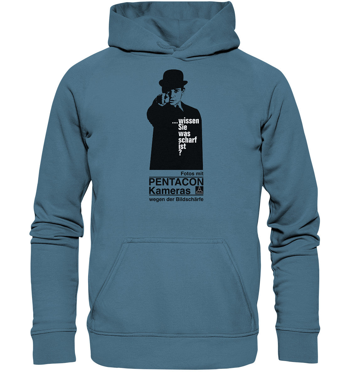 DDR Ostalgie Kapuze / Hoodie Unisex • PENTACON - WISSEN SIE WAS SCHARF IST