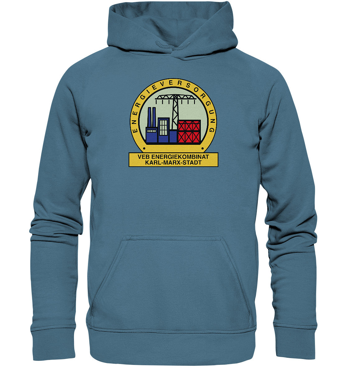 DDR Ostalgie Kapuze / Hoodie Unisex • VEB ENERGIEKOMBINAT KARL-MARX-STADT