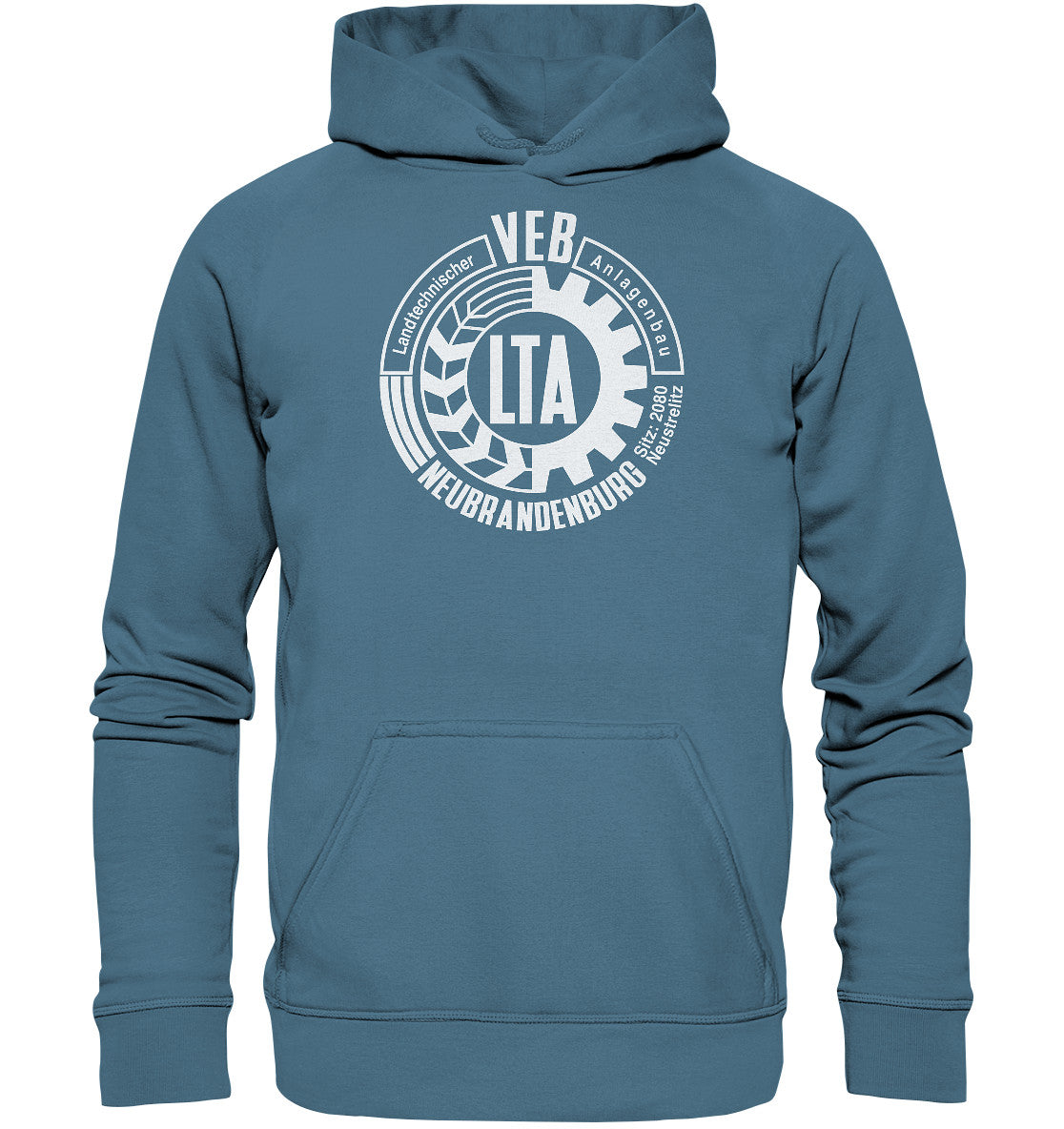 DDR Ostalgie Kapuze / Hoodie Unisex • VEB LANDTECHNISCHER ANLAGENBAU NEUBRANDENBURG