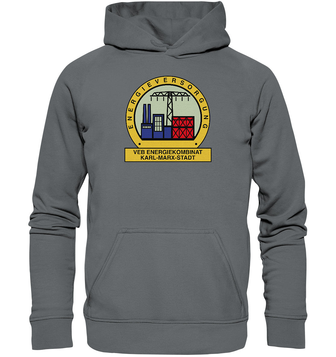 DDR Ostalgie Kapuze / Hoodie Unisex • VEB ENERGIEKOMBINAT KARL-MARX-STADT