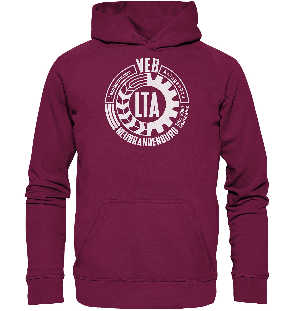 DDR Ostalgie Kapuze / Hoodie Unisex • VEB LANDTECHNISCHER ANLAGENBAU NEUBRANDENBURG