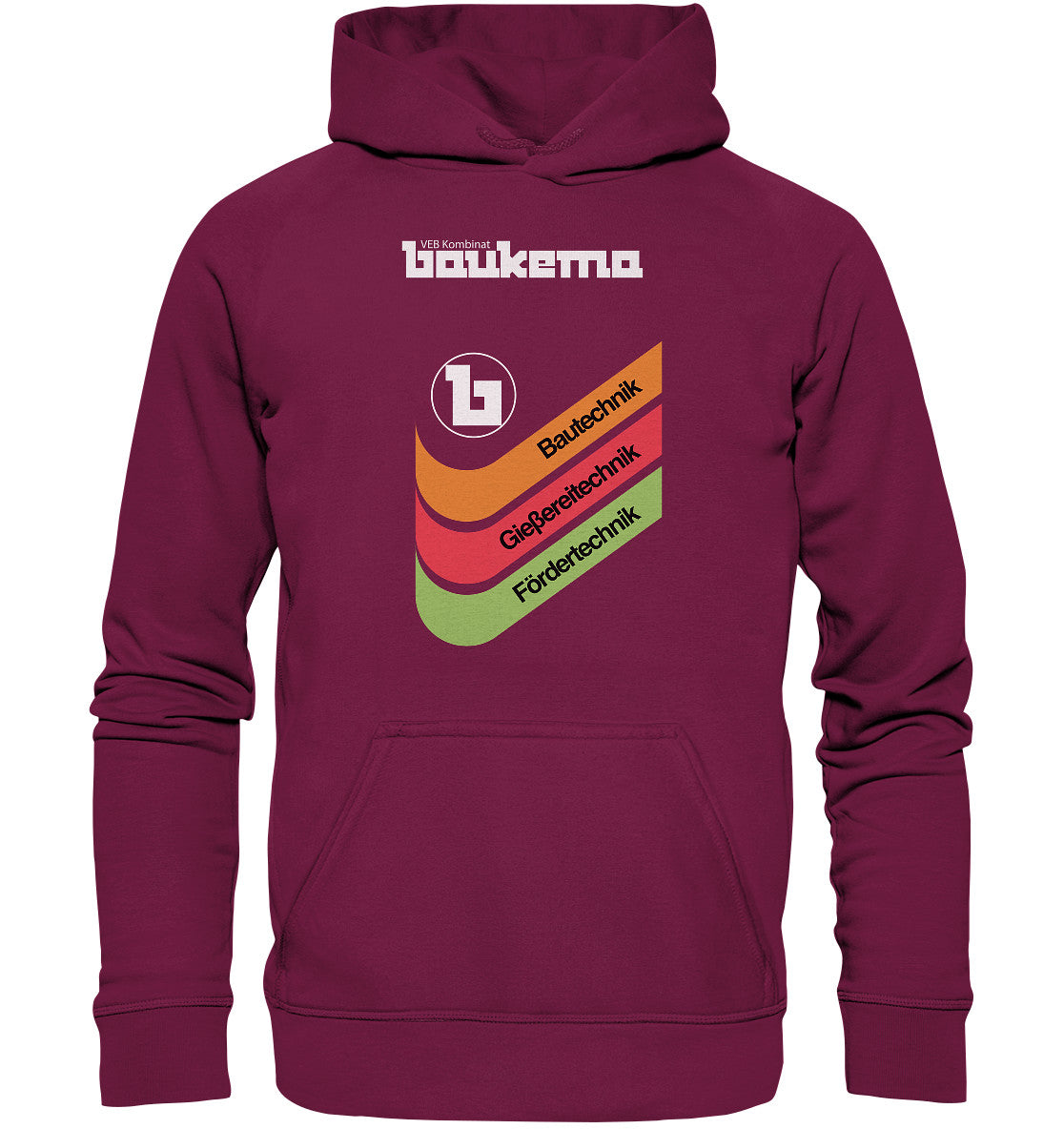 DDR Ostalgie Kapuze / Hoodie Unisex • VEB KOMBINAT BAUKEMA